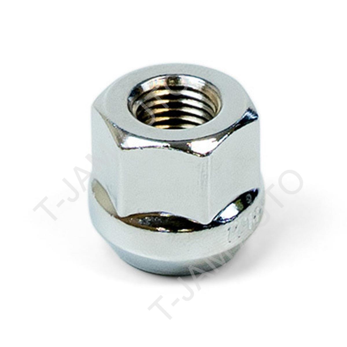 Wheel Lug Nuts Acorn Bulge Open End Chrome Set of 20 x 12mm x 1.25 Bulk