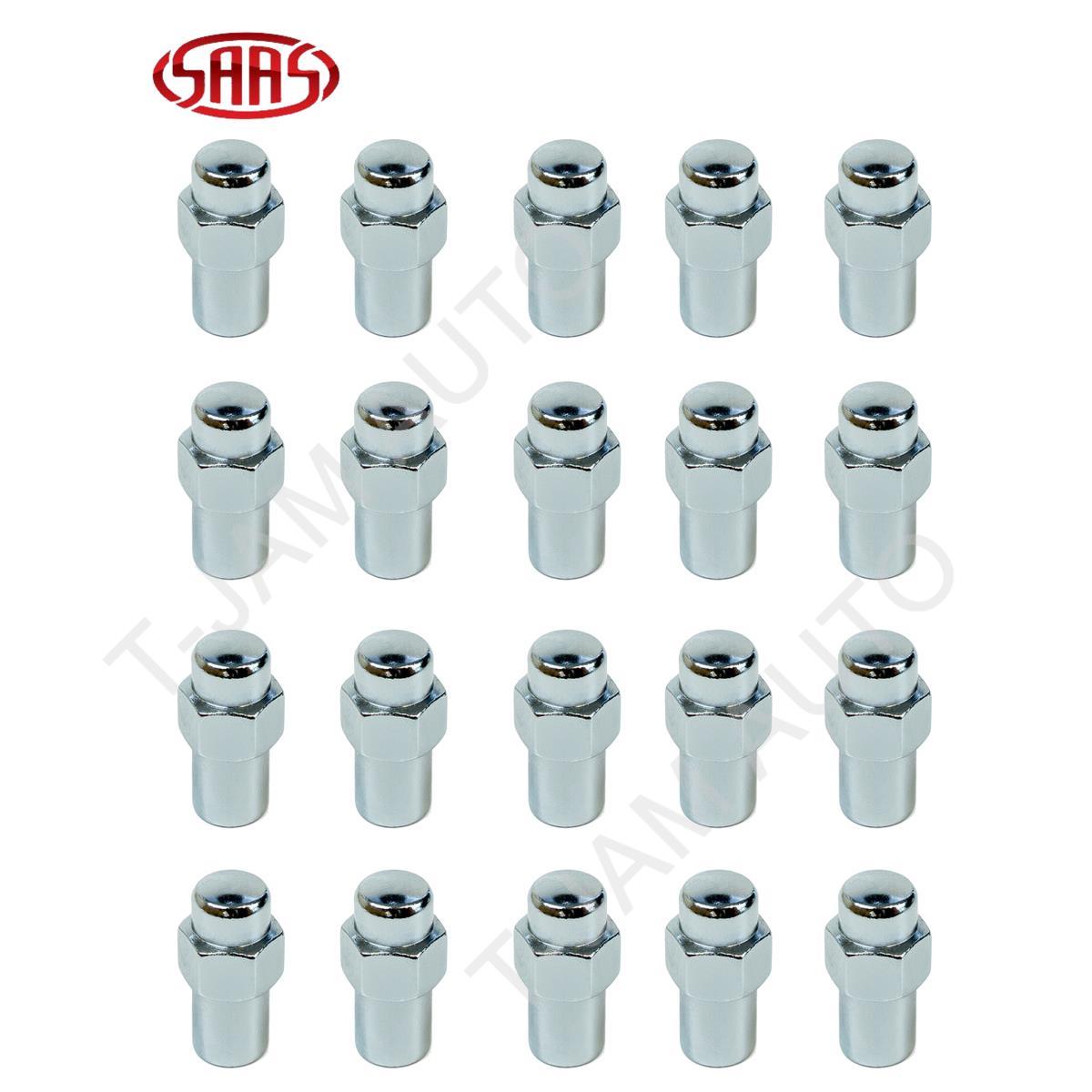Lug Nuts Mag Chrome Set of 20 x 12 x 1.5mm Bulk Set eBay