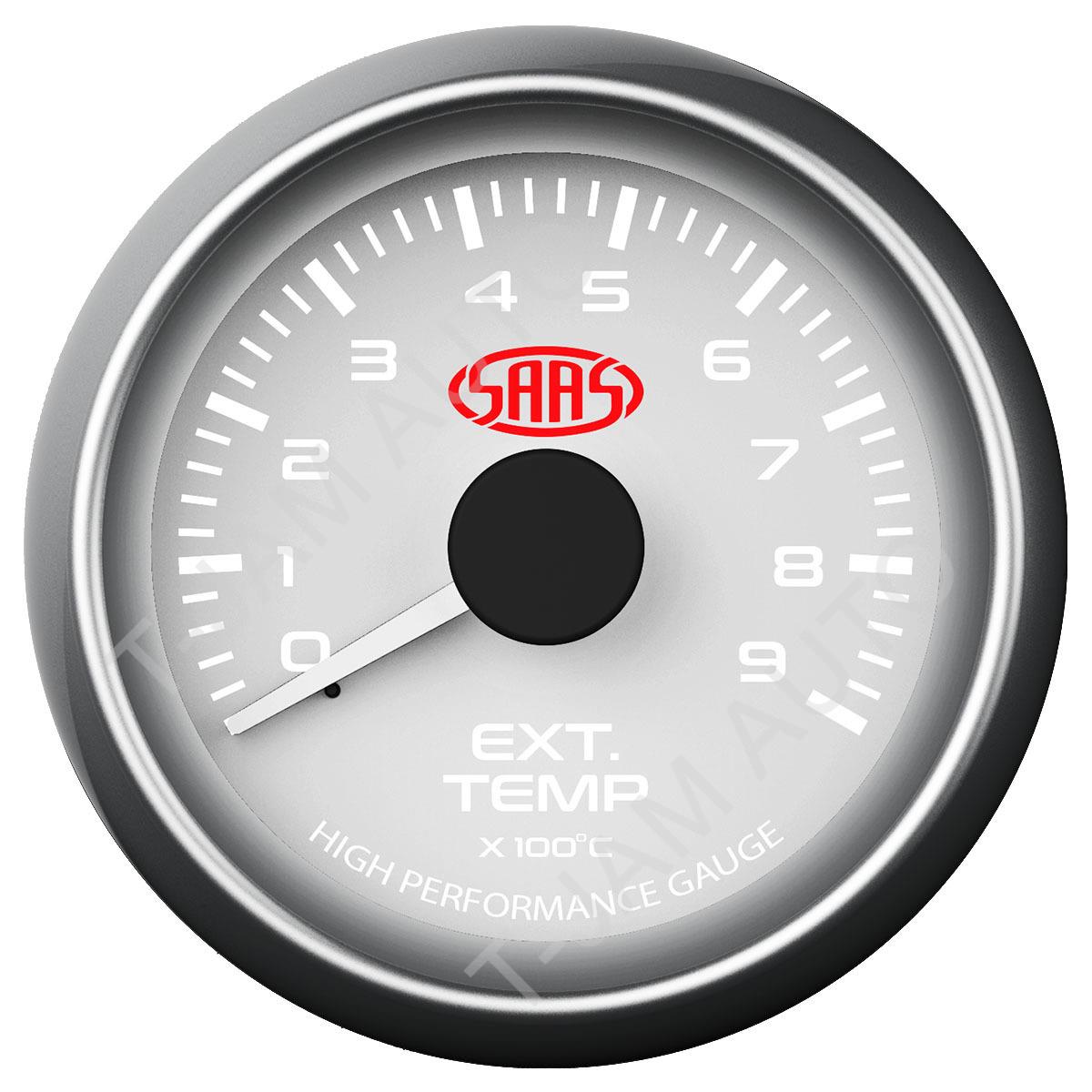 SAAS Genuine Exhaust Temp Gauge 0900 Deg White Face 52mm eBay